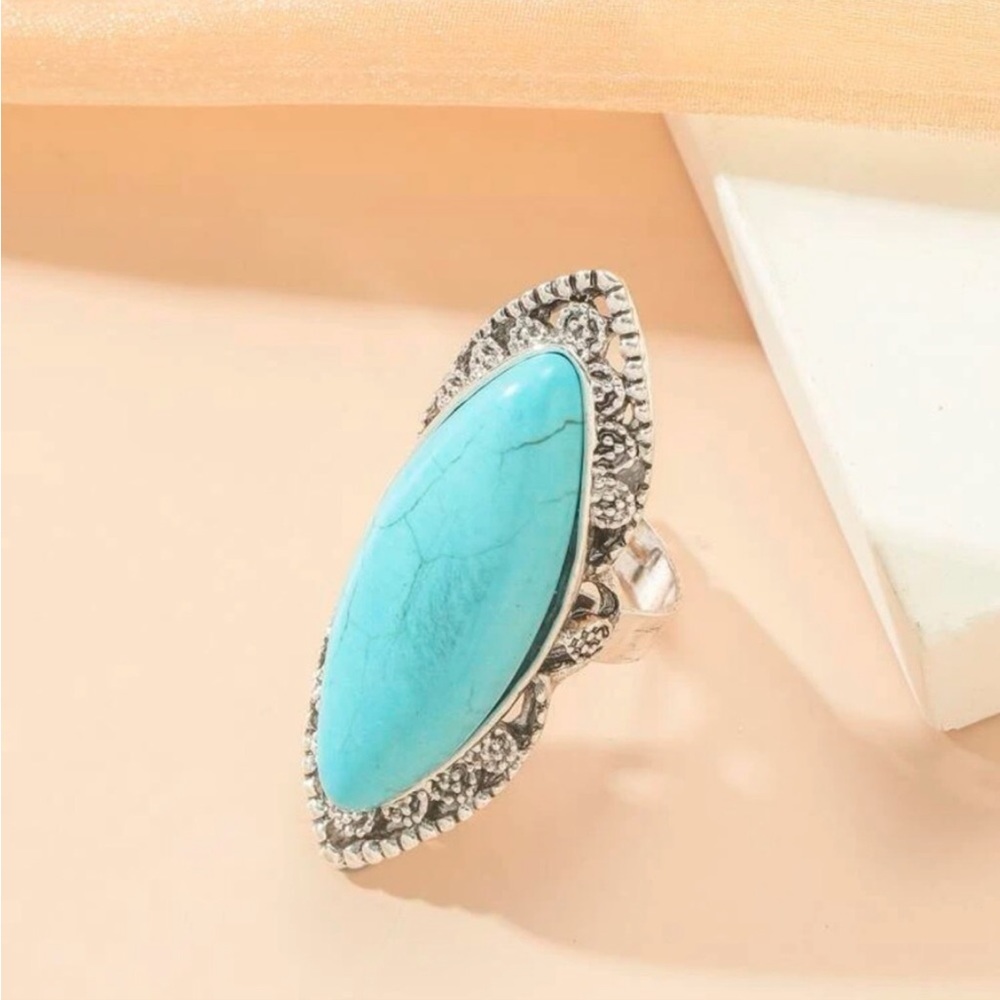 BOHEMIAN TURQUOISE RING - Picture 2 of 4